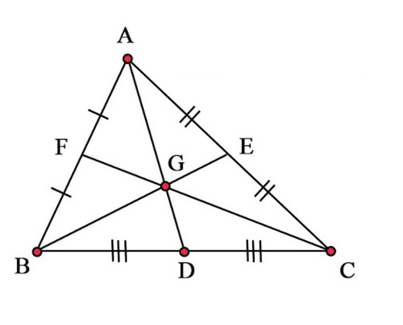 tính chất đường trung tuyến