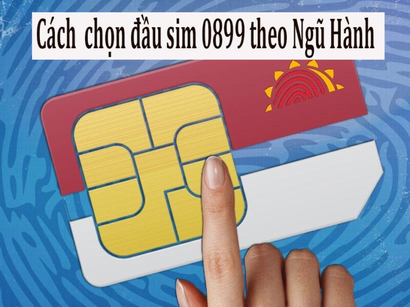 Cách chọn lựa sim số đẹp đầu 0899 theo ngũ hành