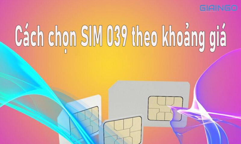 Cách chọn SIM 039 theo khoảng giá