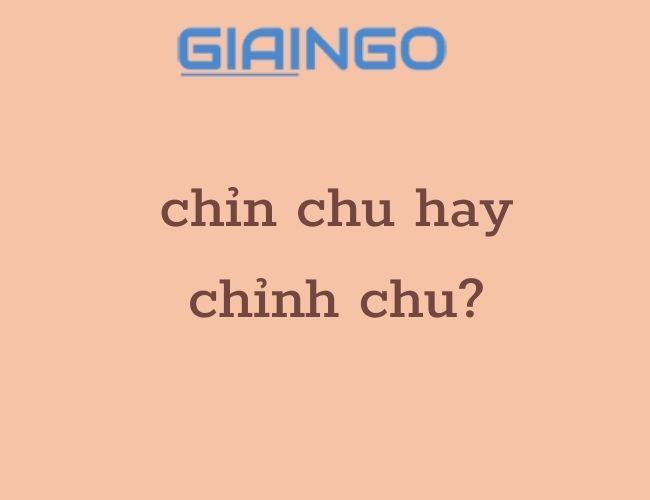 Chỉn chu hay chỉnh chu? Cách viết nào mới đúng chính tả?