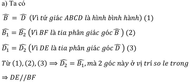 Tính chất hình bình hành?