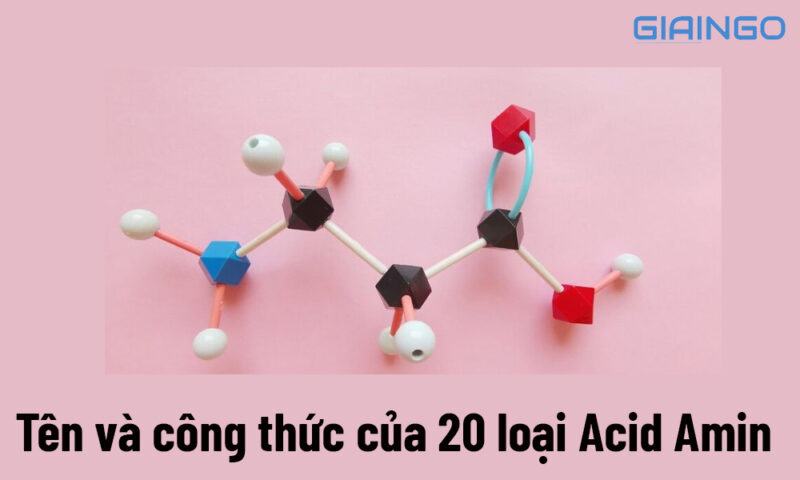 Tên và công thức của 20 loại Acid Amin