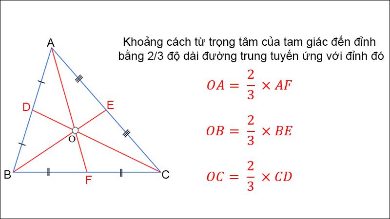 tính chất đường trung tuyến