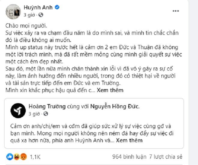 diễn viên Huỳnh Anh là ai