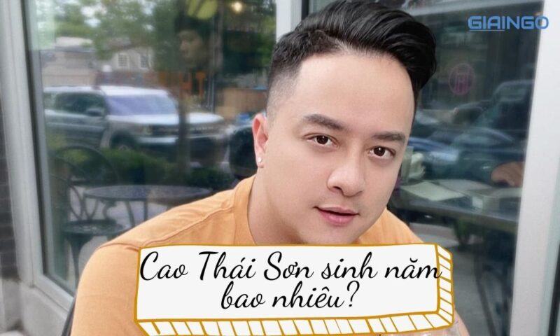 Cao Thái Sơn sinh năm bao nhiêu?