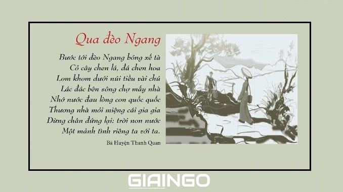 soạn bài qua đèo ngang