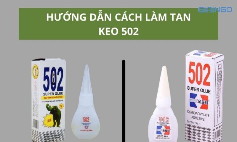 Một số câu hỏi liên quan đến keo 502