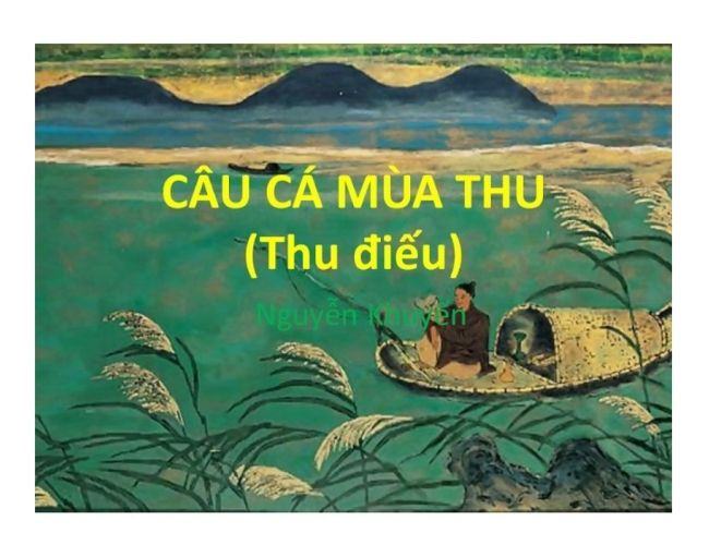 soan bai cau ca mua thu