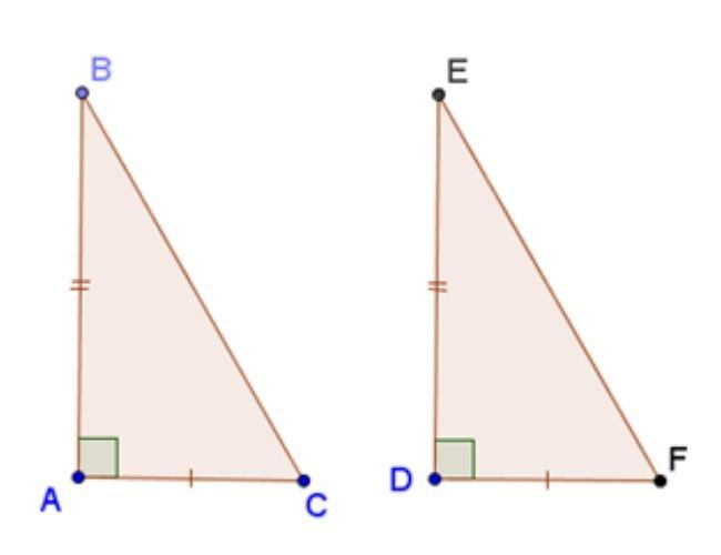 cac truong hop bang nhau cua tam giac vuong