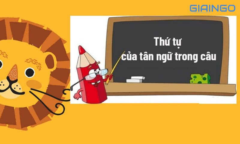 Thứ tự của tân ngữ trong câu