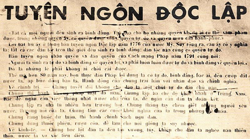 soạn bài tuyên ngôn độc lập