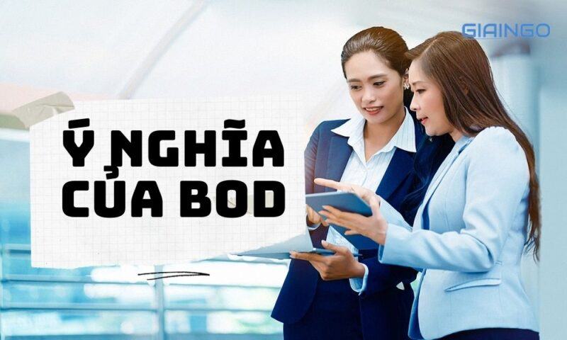 Ý nghĩa của BOD